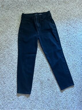 Old Navy Black High-Rise O.G. Straight Jeans